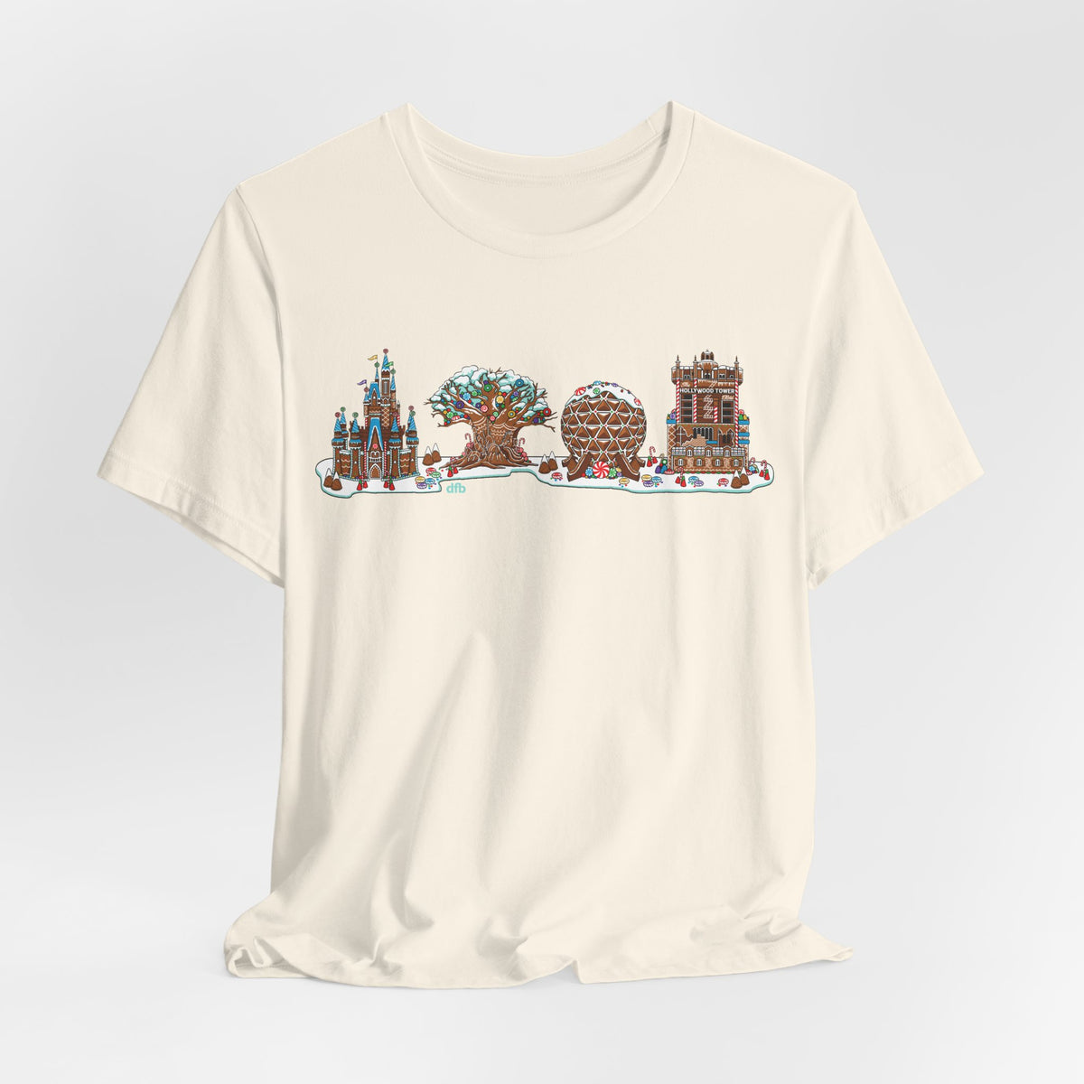 Gingerbread Park Icons - Adult Tee Shirt