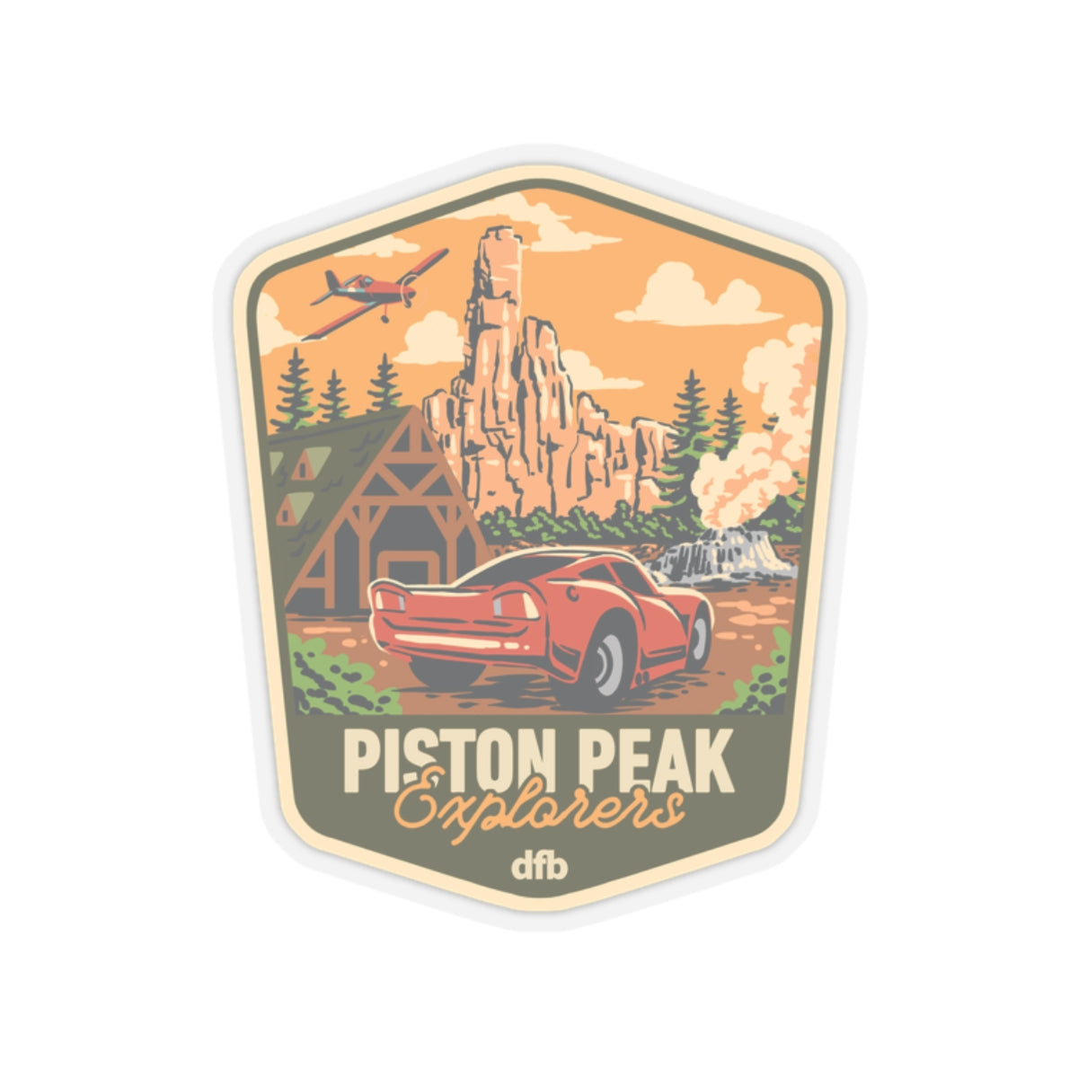 Piston Peak - Kiss-Cut Stickers