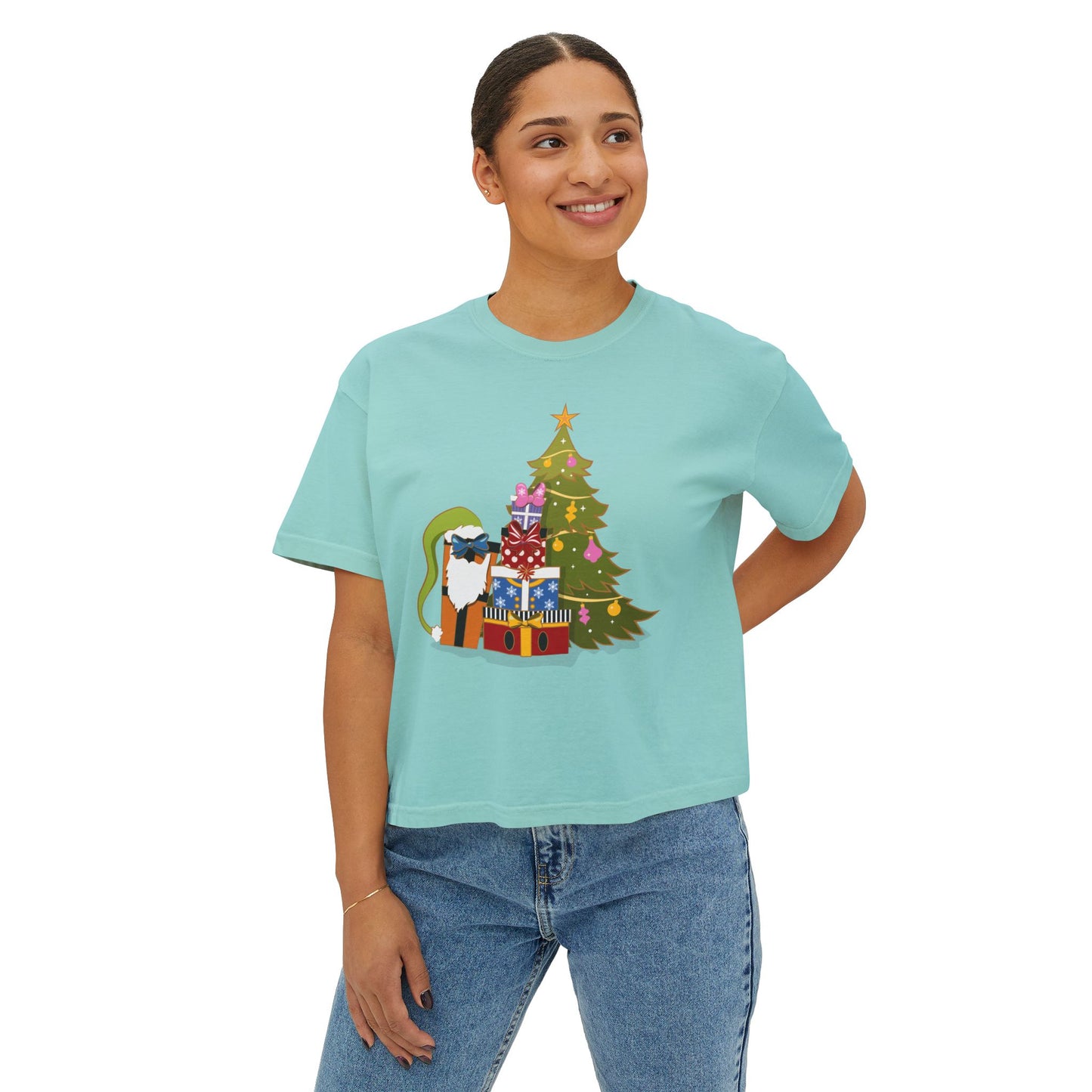 Fab 5 as Christmas Presents - Women's Boxy Tee