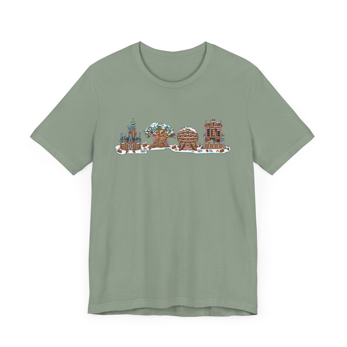 Gingerbread Park Icons - Adult Tee Shirt