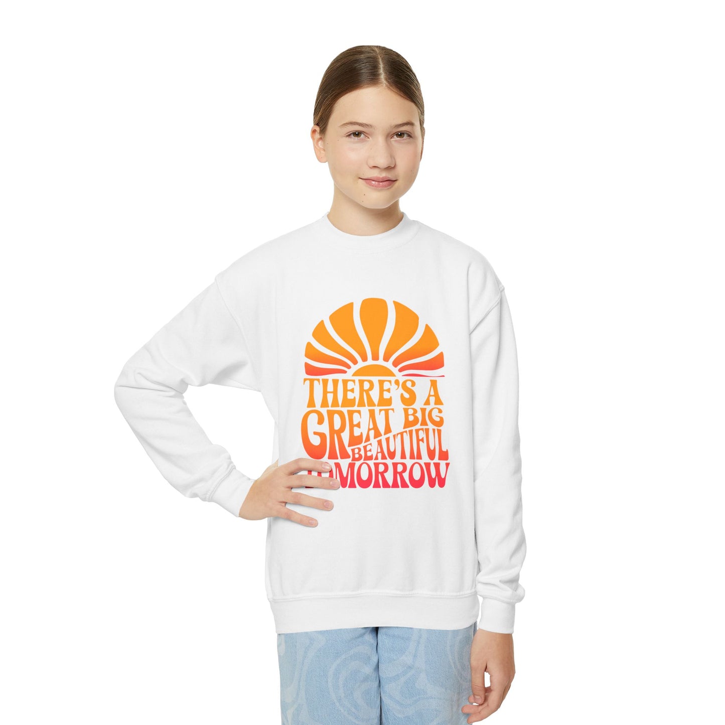 There's A Great Big Beautiful Tomorrow - Youth Crewneck Sweatshirt