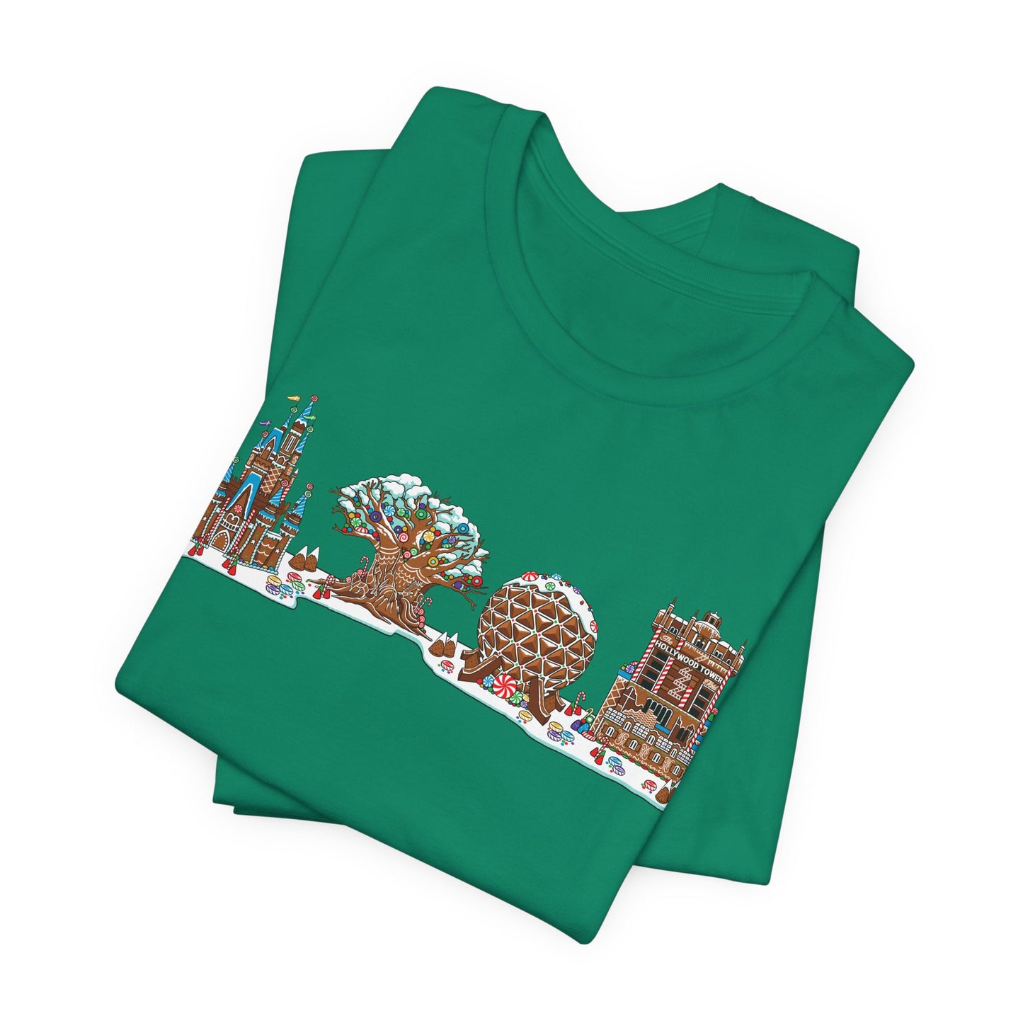 Gingerbread Park Icons - Adult Tee Shirt