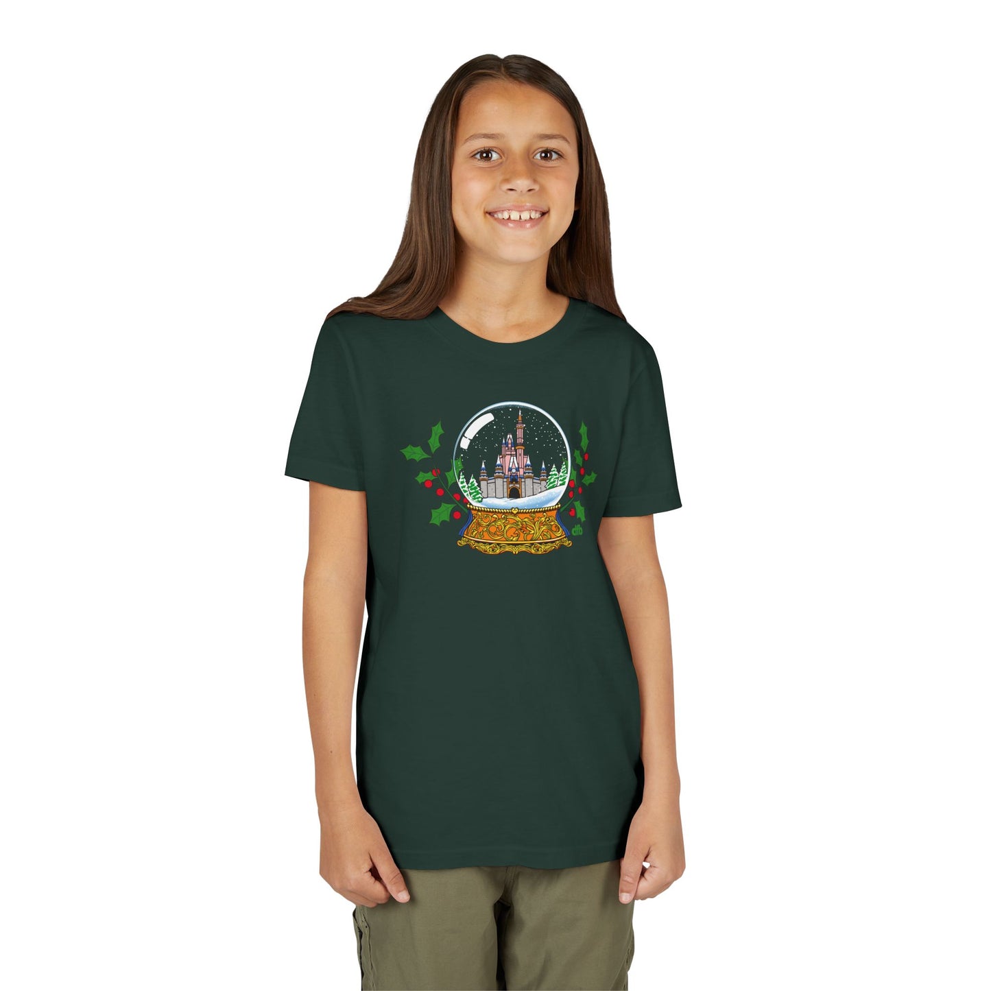 Magic Kingdom Snowglobes -  Kid's Short Sleeve Tee Shirt