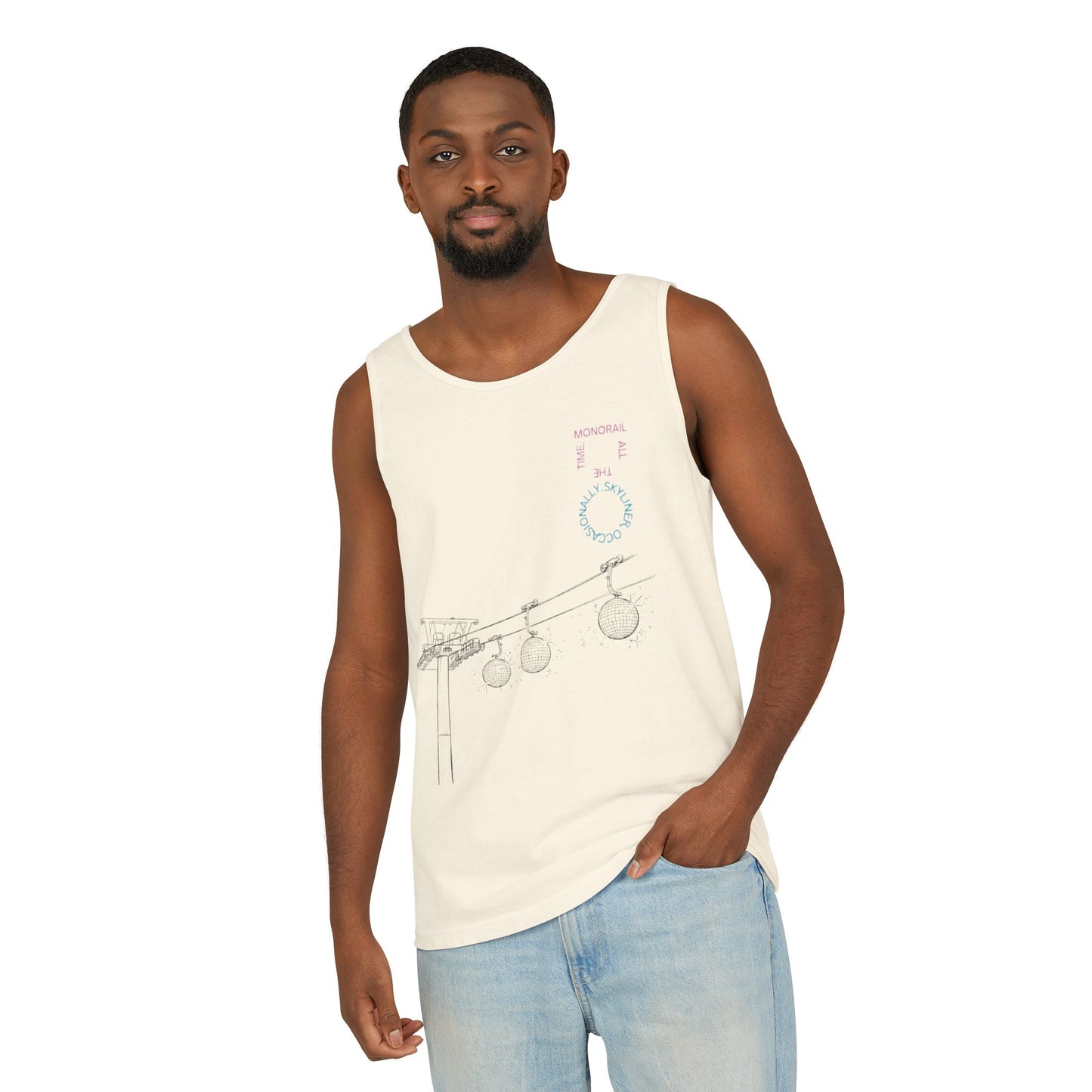 Monorail All The Time - Unisex Garment-Dyed Tank Top