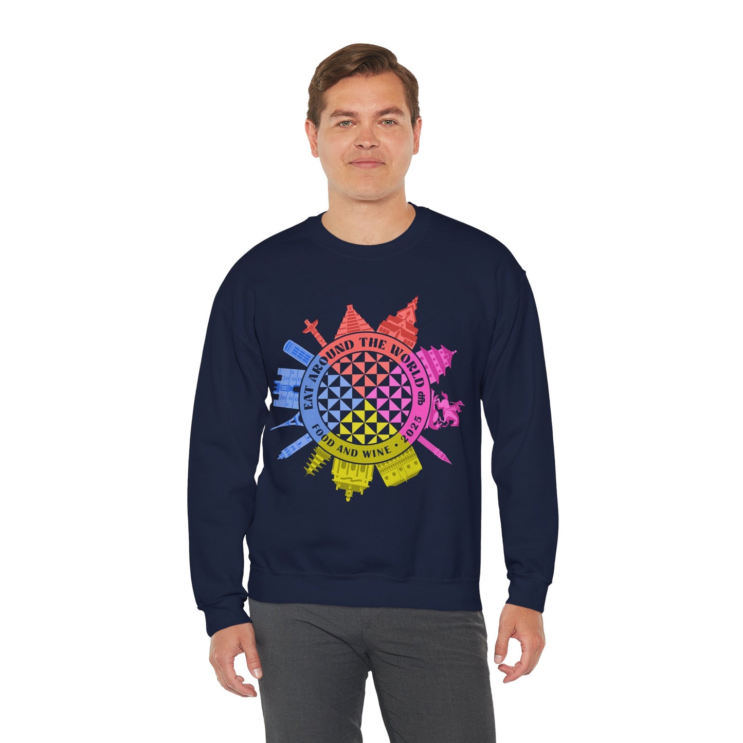 LIMITED EDITION Food & Wine Compass - Adult Crewneck Sweatshirt