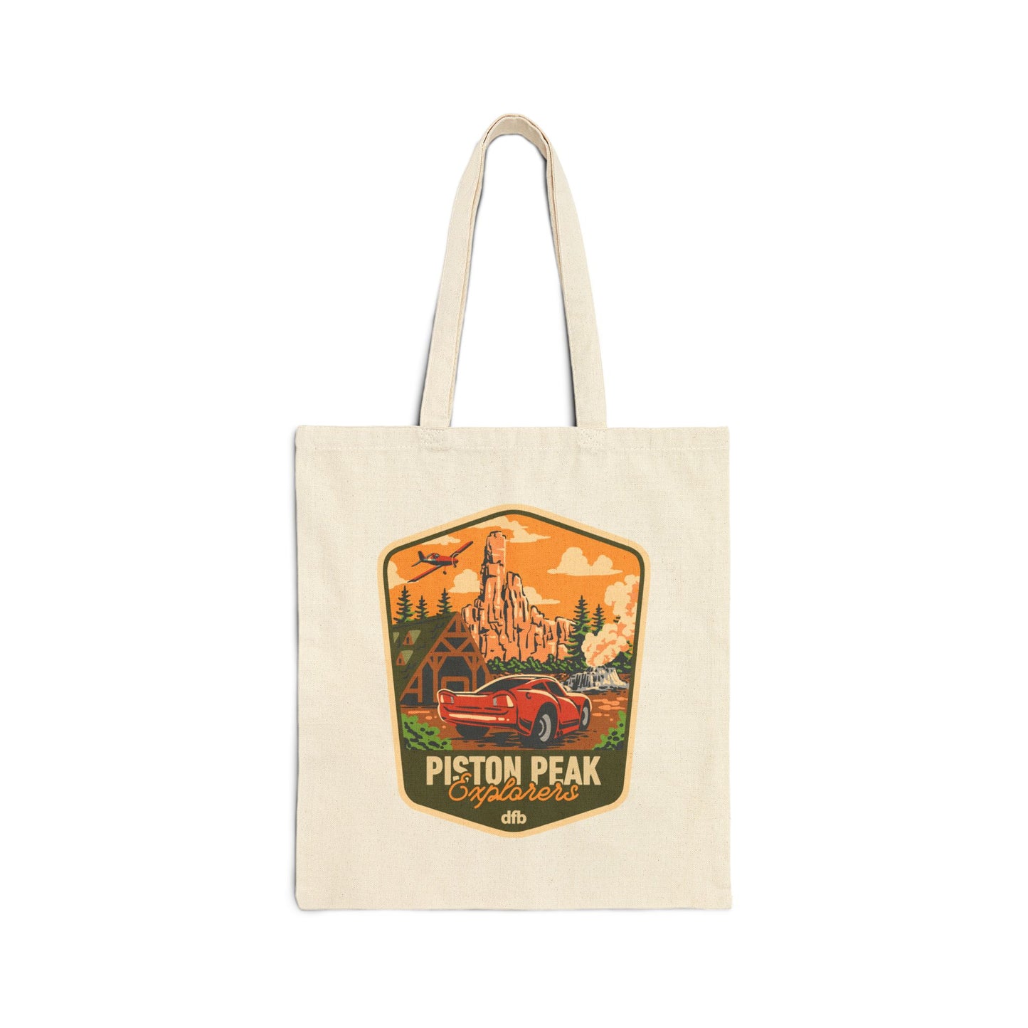 Piston Peak - Cotton Canvas Tote Bag