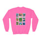 Animal Kingdom Vintage Stamps - Youth Crewneck Sweatshirt