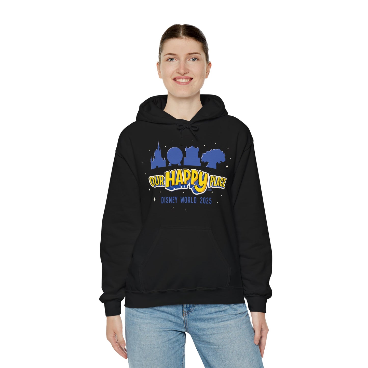 Our Happy Place 2025 - Family Matching Tee - Adult Hoodie Sweatshirt