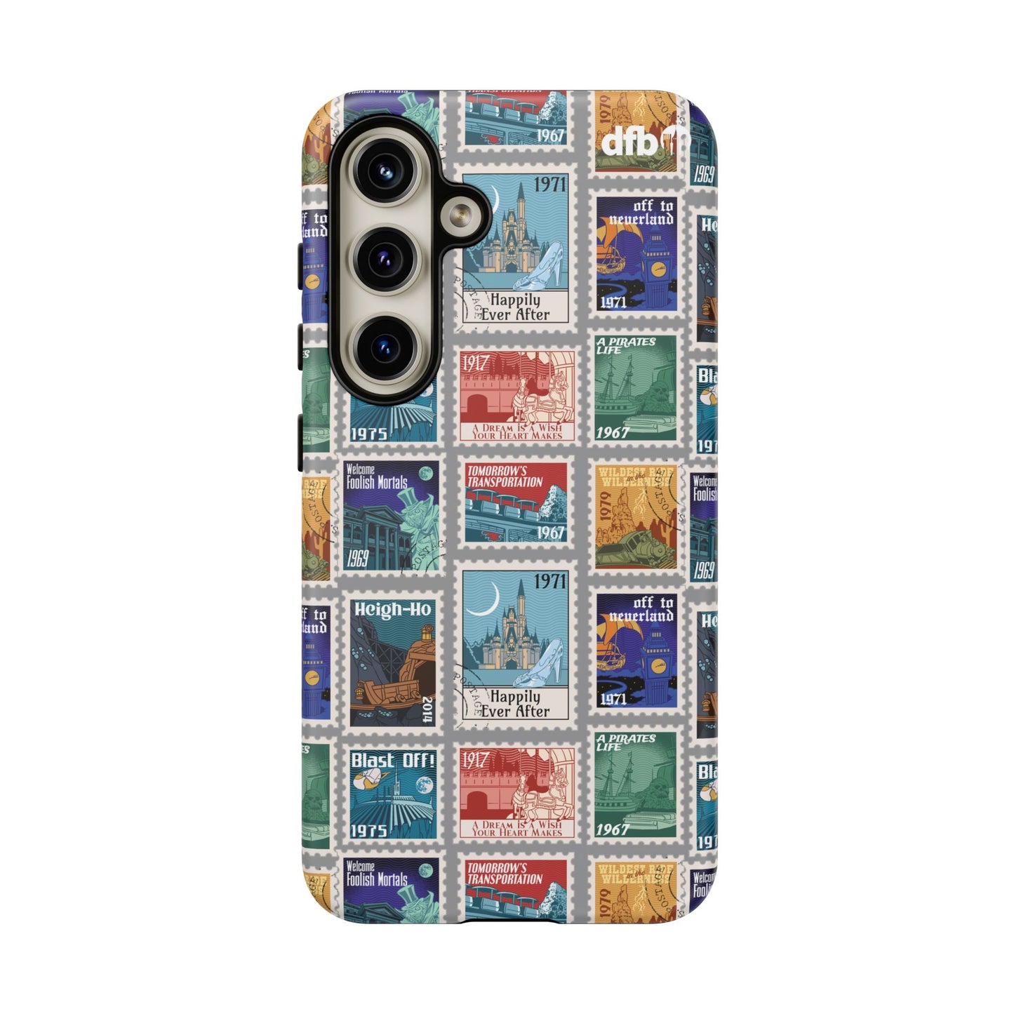 Magic Kingdom Vintage Stamps - Samsung Galaxy & Google Pixel Phone Case