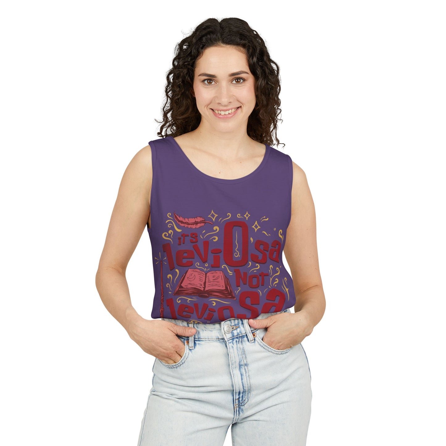 Hermione Quote - Unisex Garment-Dyed Tank Top