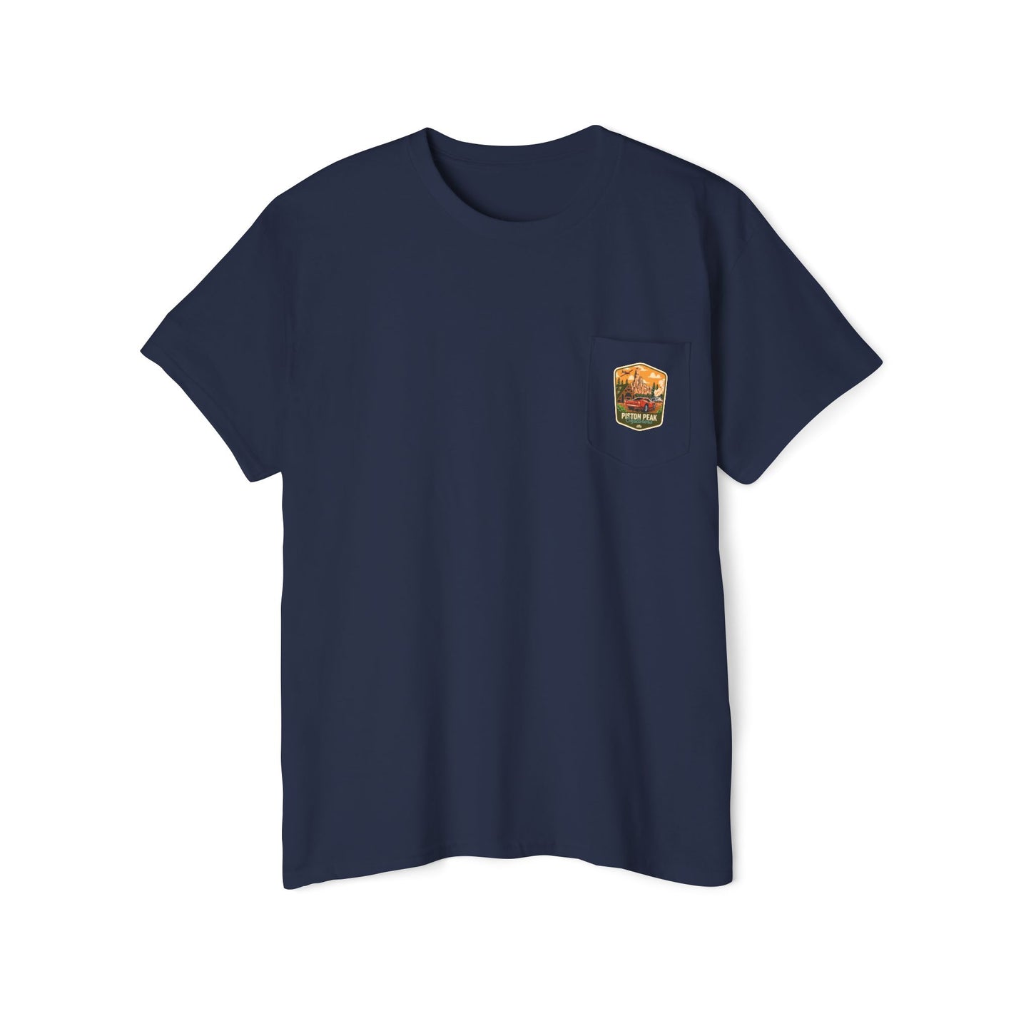 Piston Peak - Unisex Heavy Cotton Pocket Tee