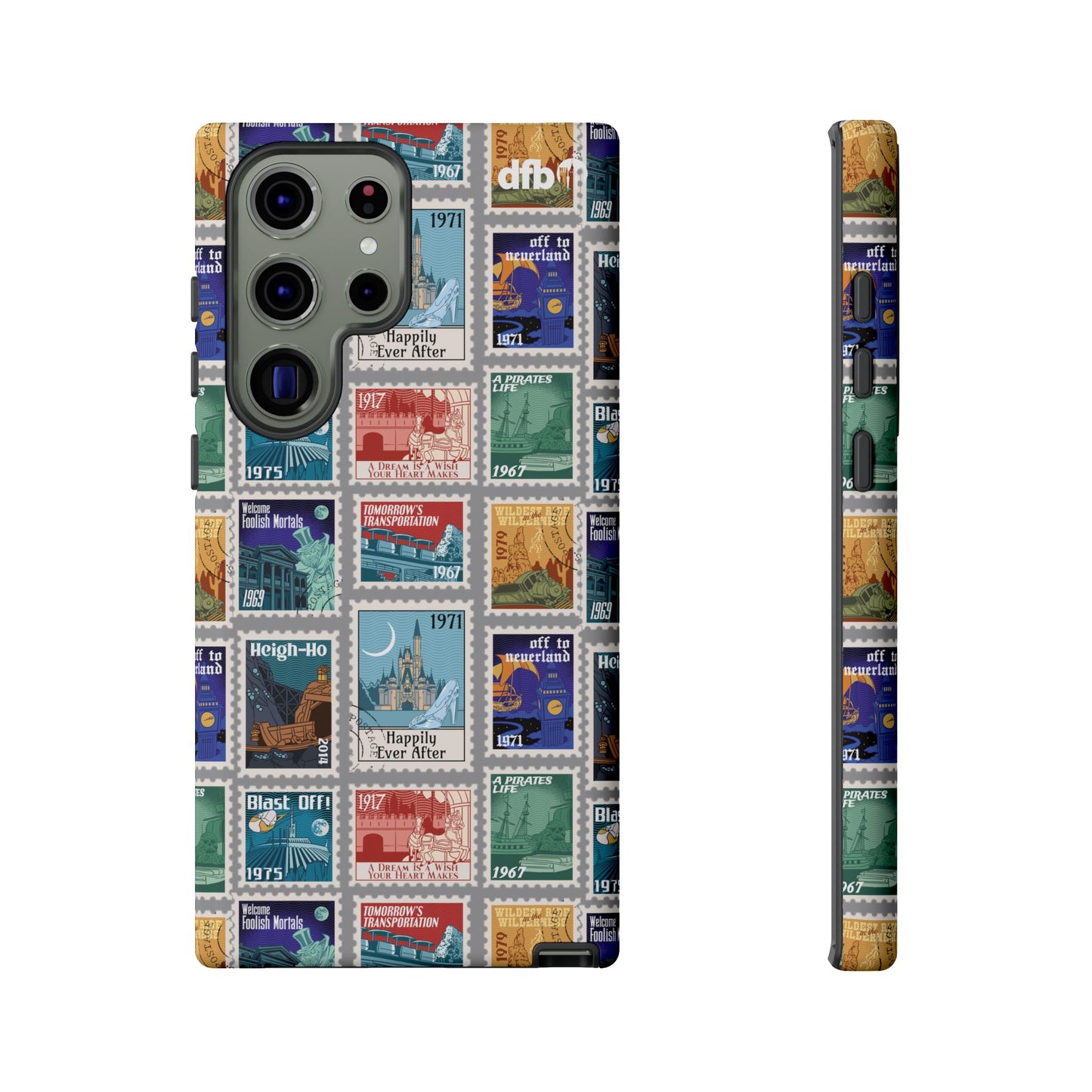 Magic Kingdom Vintage Stamps - Samsung Galaxy & Google Pixel Phone Case