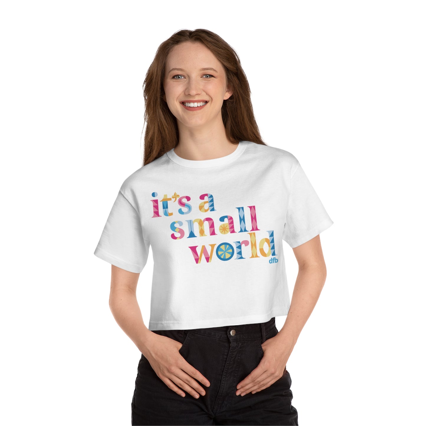 it's a small world - Champion Women's Heritage Cropped T-Shirt