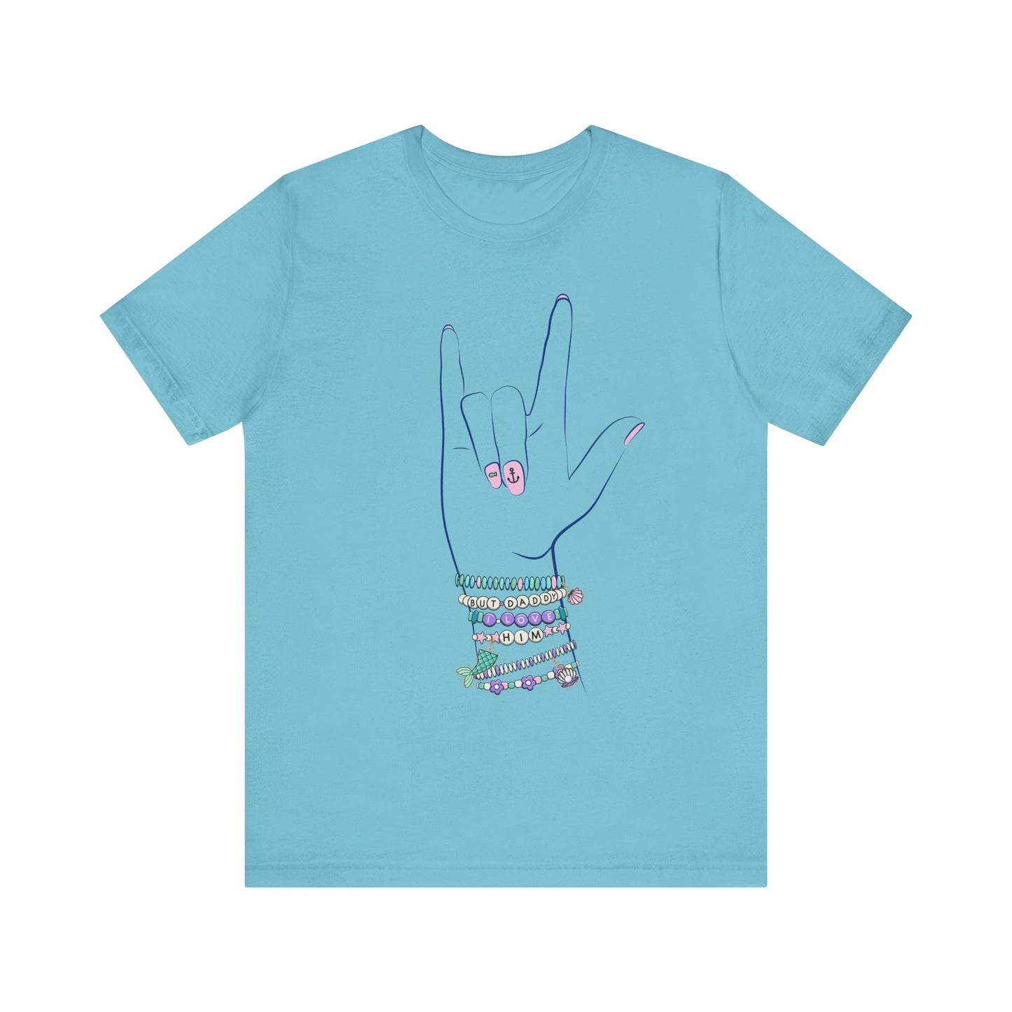 "But Daddy I Love Him!" - Friendship Bracelets - Adult Tee Shirt