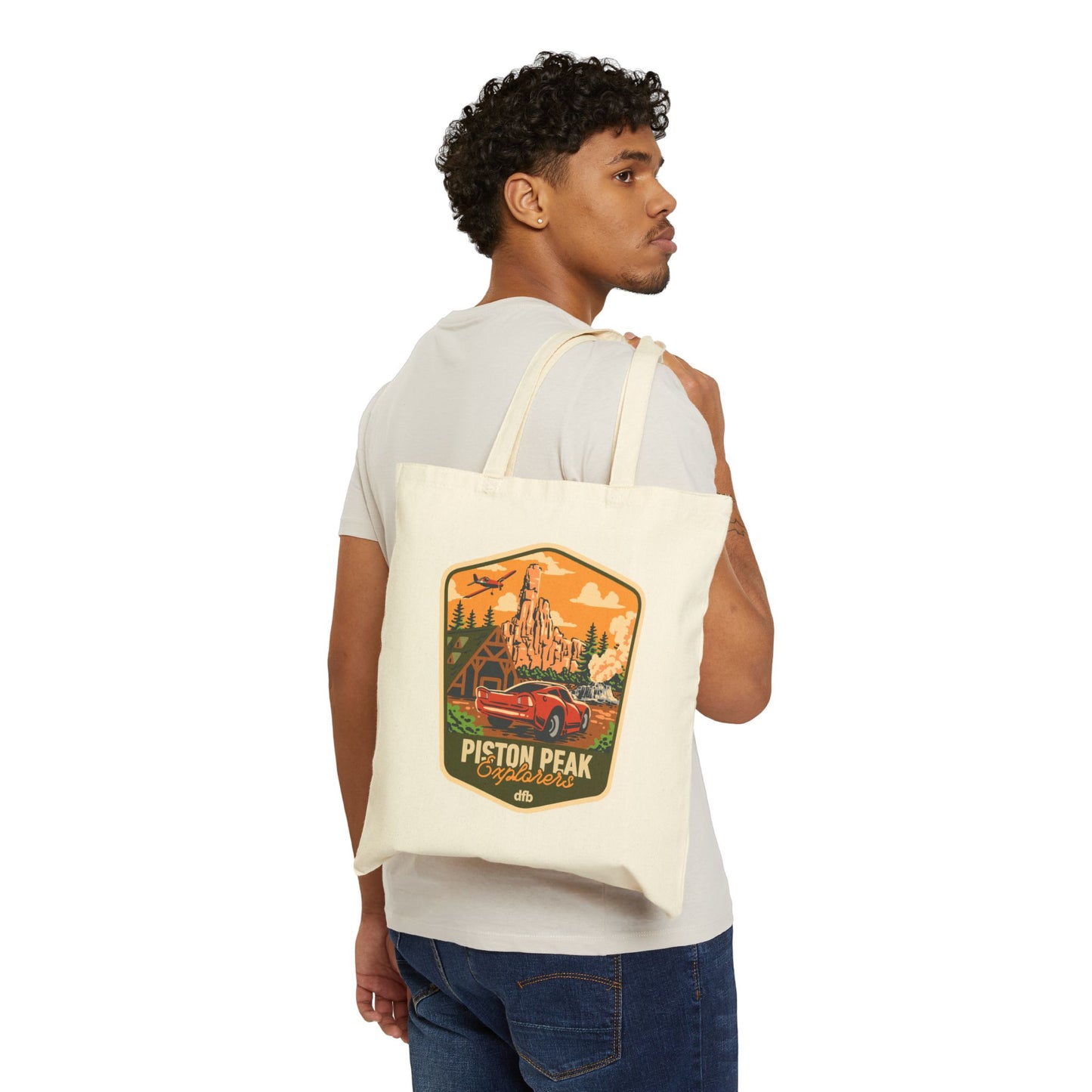 Piston Peak - Cotton Canvas Tote Bag