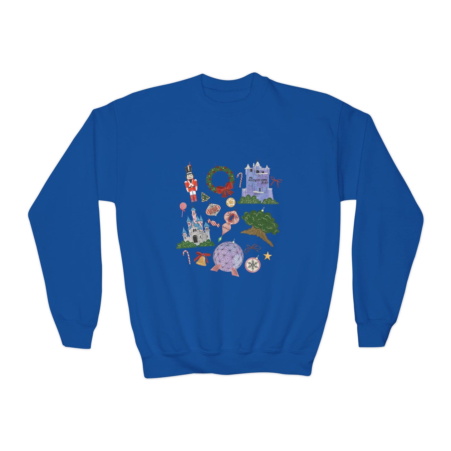 Park Icons Vintage Ornaments - Youth Crewneck Sweatshirt