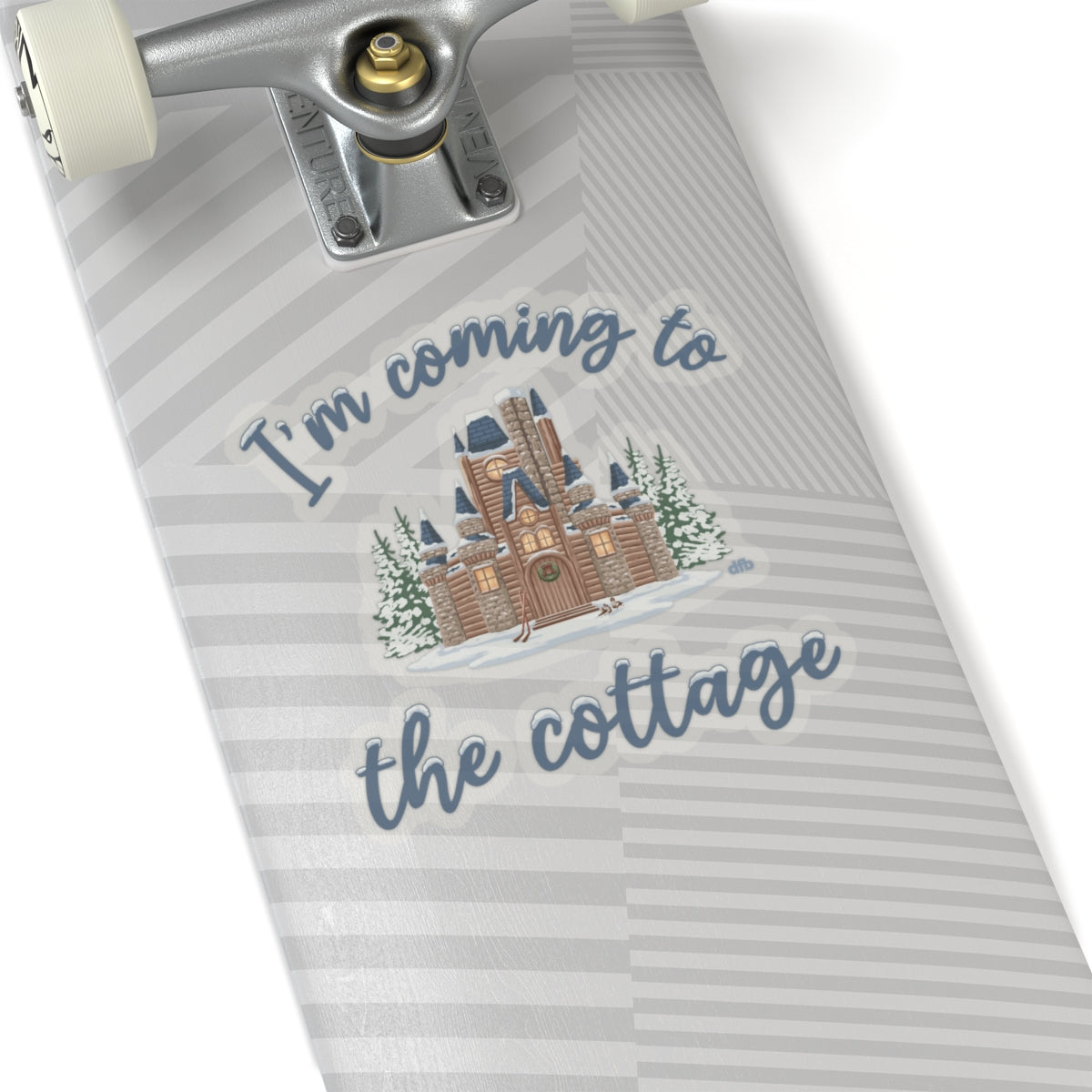 Snowy Cabin Castle, I'm Coming to the Cottage  - Kiss-Cut Stickers