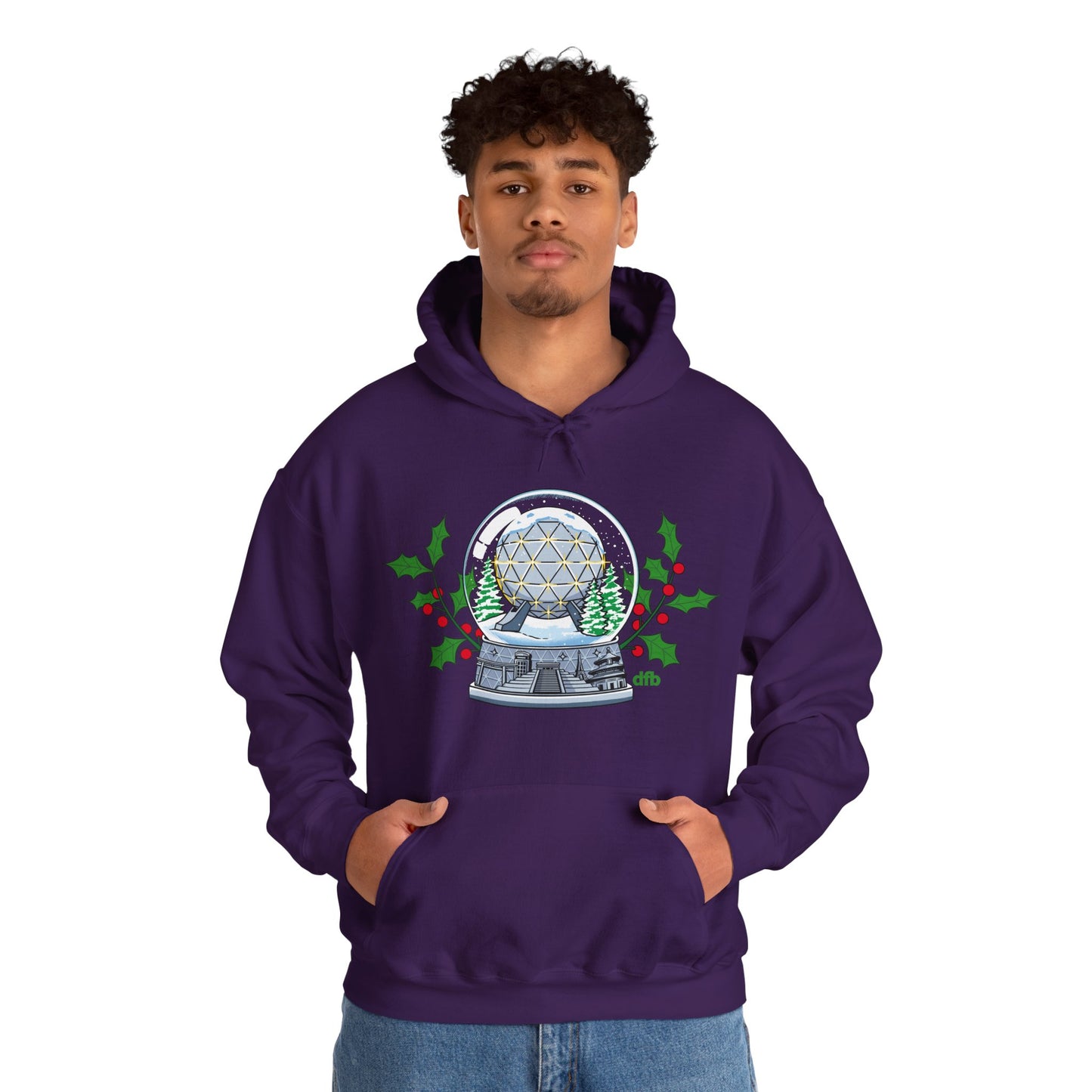 EPCOT Snowglobes -  Adult Hoodie Sweatshirt