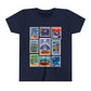 EPCOT Vintage Stamps - Youth Short Sleeve Tee Shirt