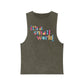it's a small world - Unisex Stonewash Tank Top