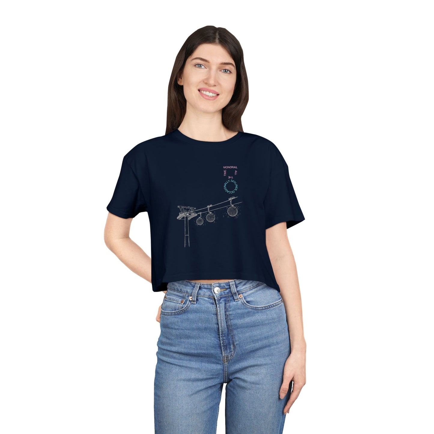Monorail All The Time - Women's Crop Tee