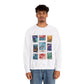 Magic Kingdom Vintage Stamps - Adult Crewneck Sweatshirt