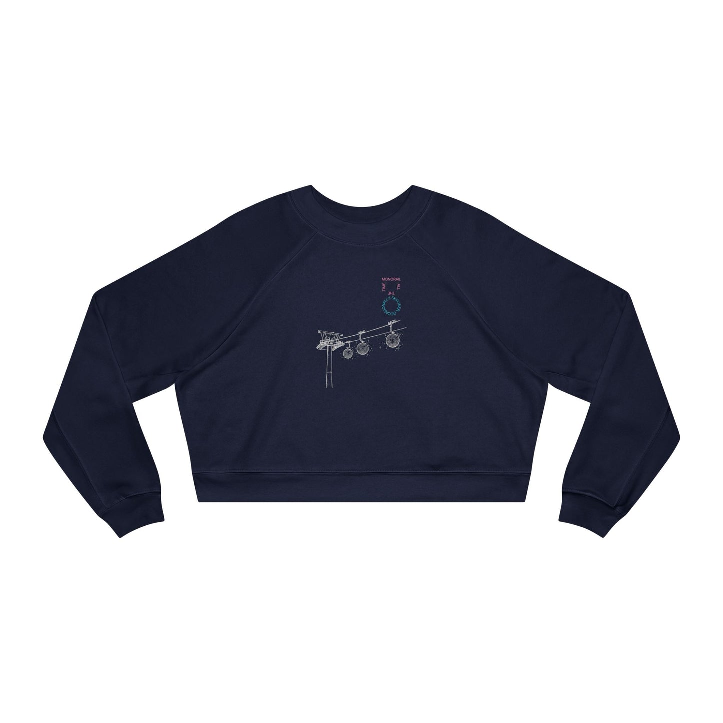 Monorail All The Time - Women's Cropped Fleece Pullover