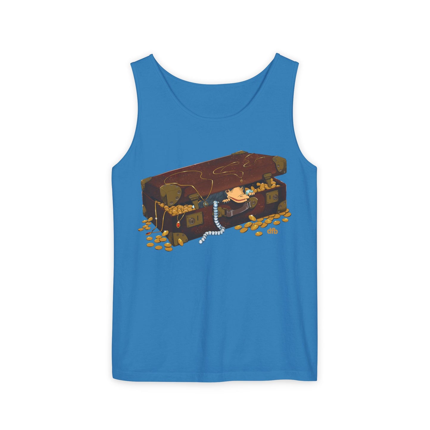 Niffler in a Suitcase - Unisex Garment-Dyed Tank Top