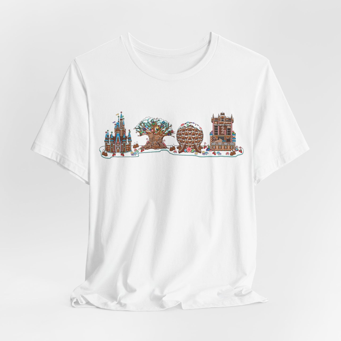Gingerbread Park Icons - Adult Tee Shirt