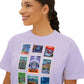 EPCOT Vintage Stamps - Women's Boxy Tee