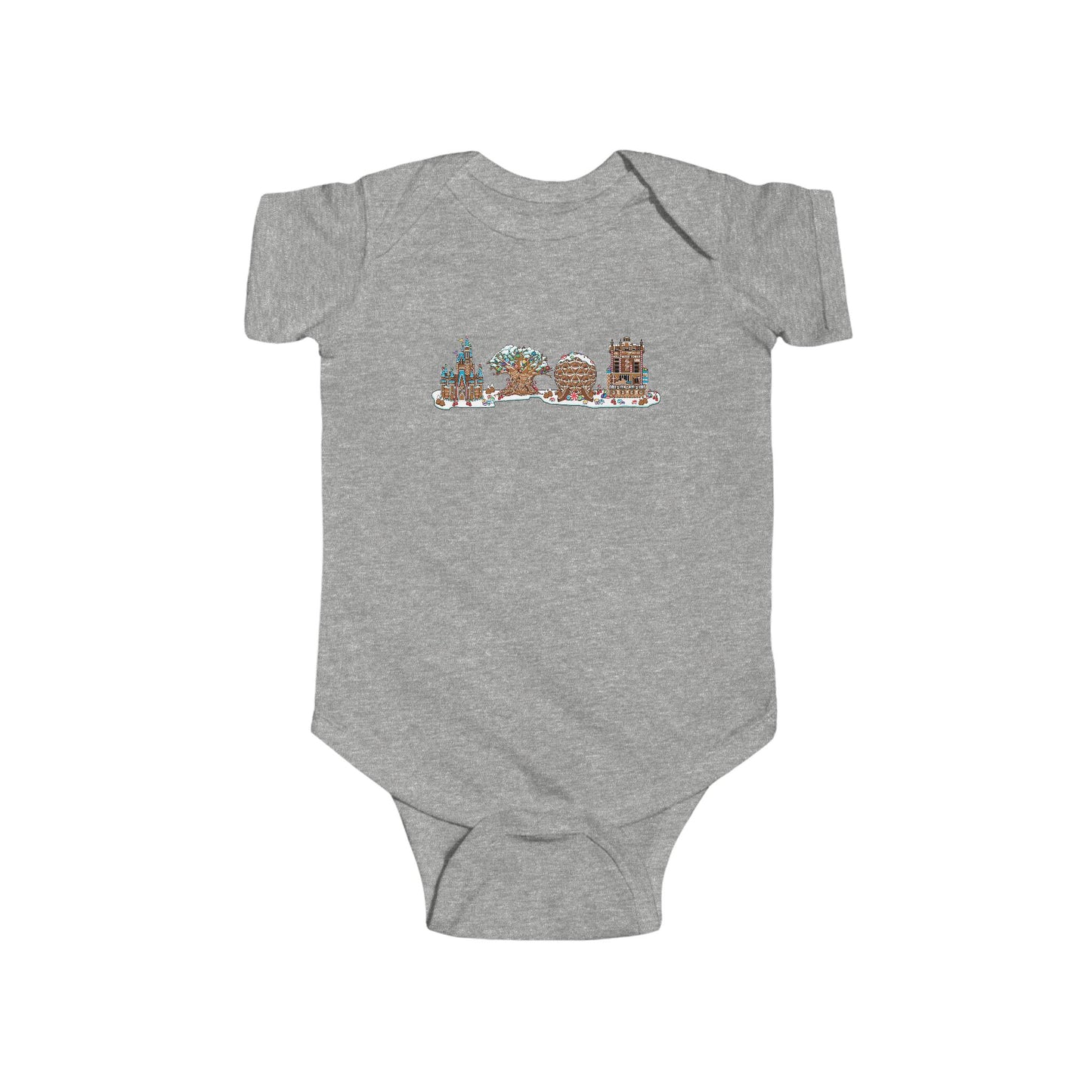 Gingerbread Park Icons - Baby Onesie