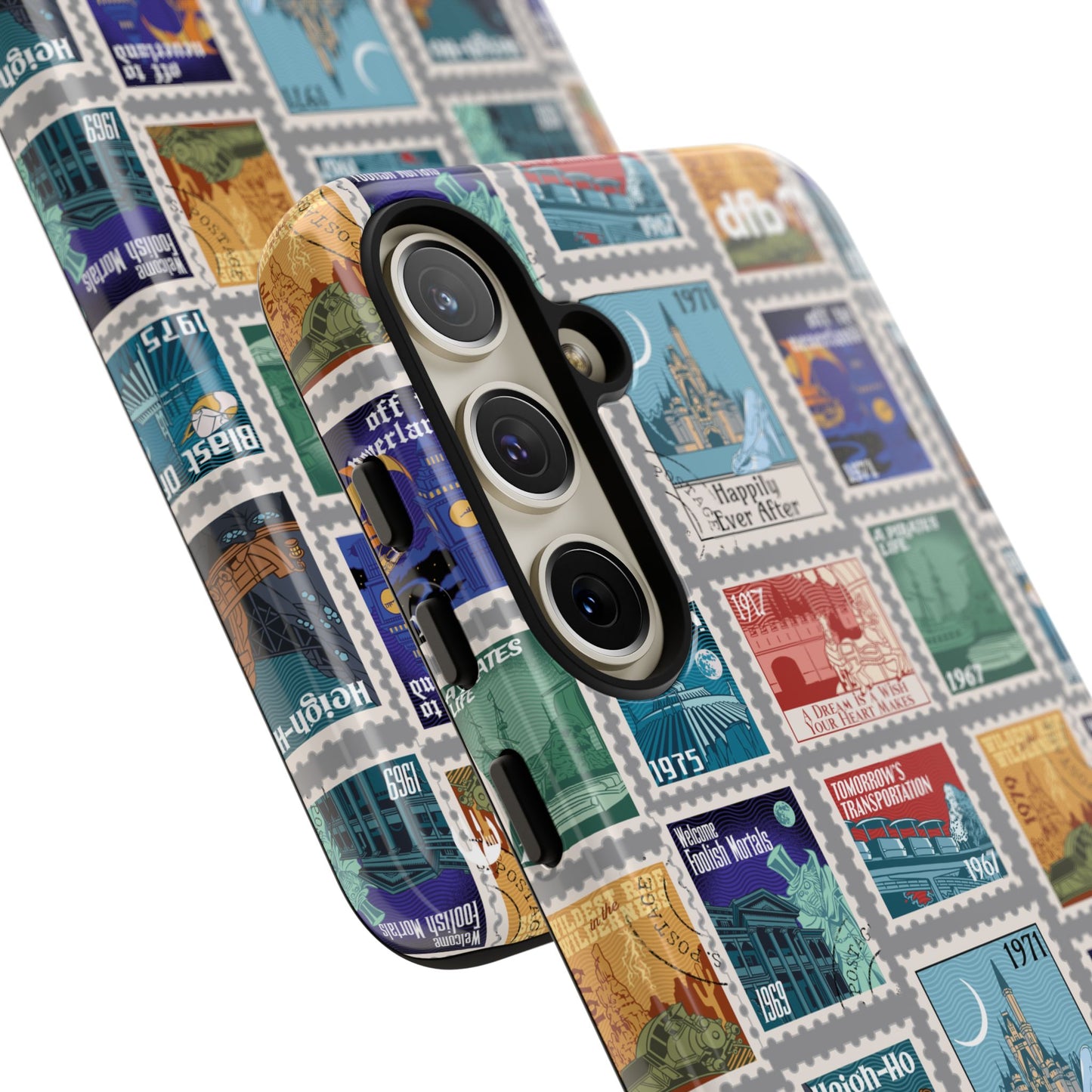 Magic Kingdom Vintage Stamps - Samsung Galaxy & Google Pixel Phone Case