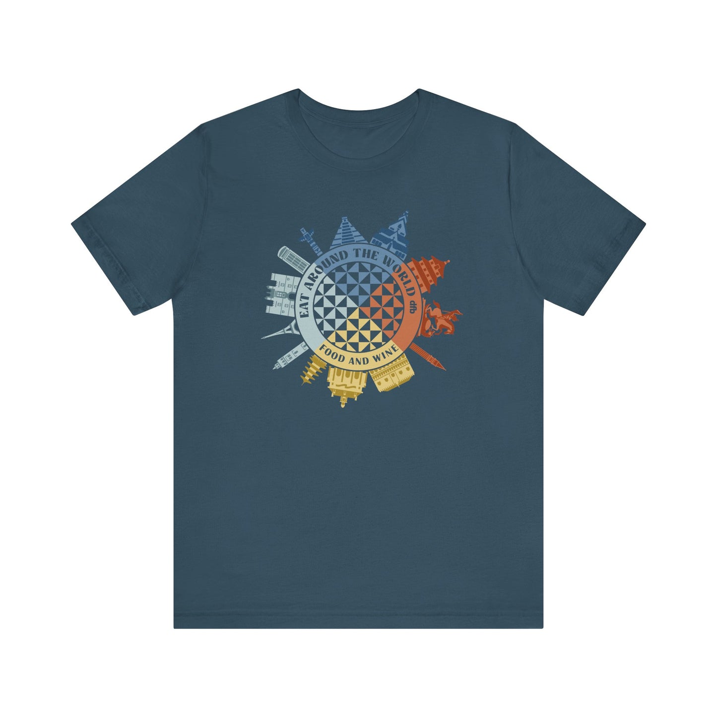 Food & Wine Compass - Adult Tee Shirt