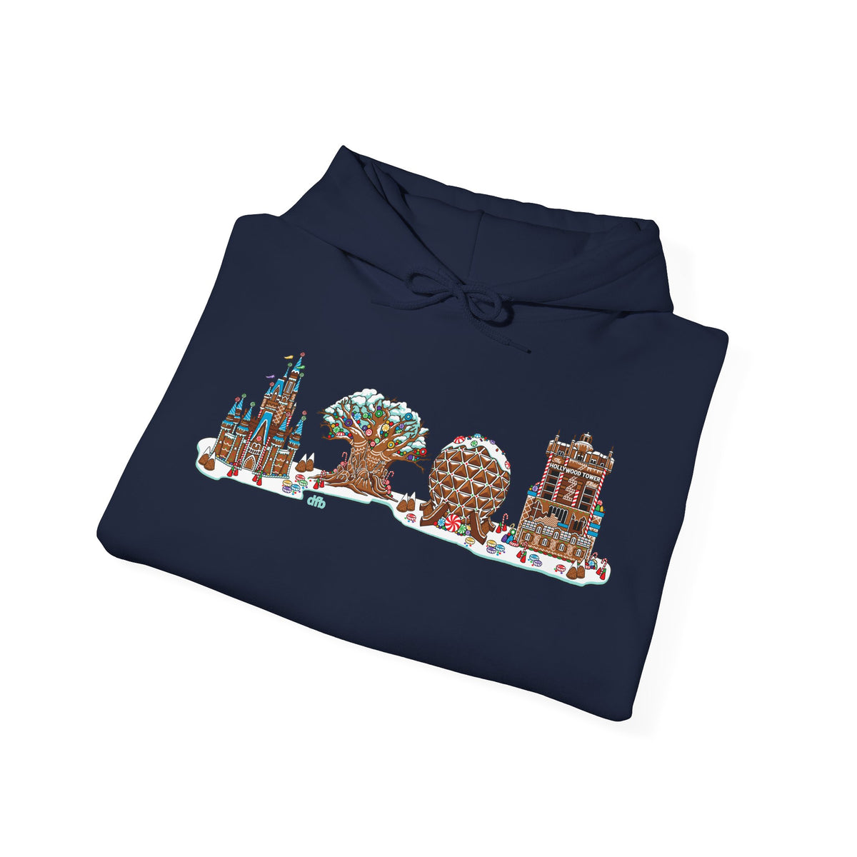 Gingerbread Park Icons -  Adult Hoodie Sweatshirt