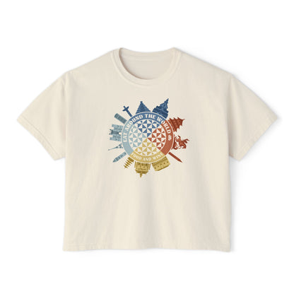 Food & Wine Compass  - Women's Boxy Tee