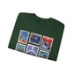 EPCOT Vintage Stamps - Adult Crewneck Sweatshirt