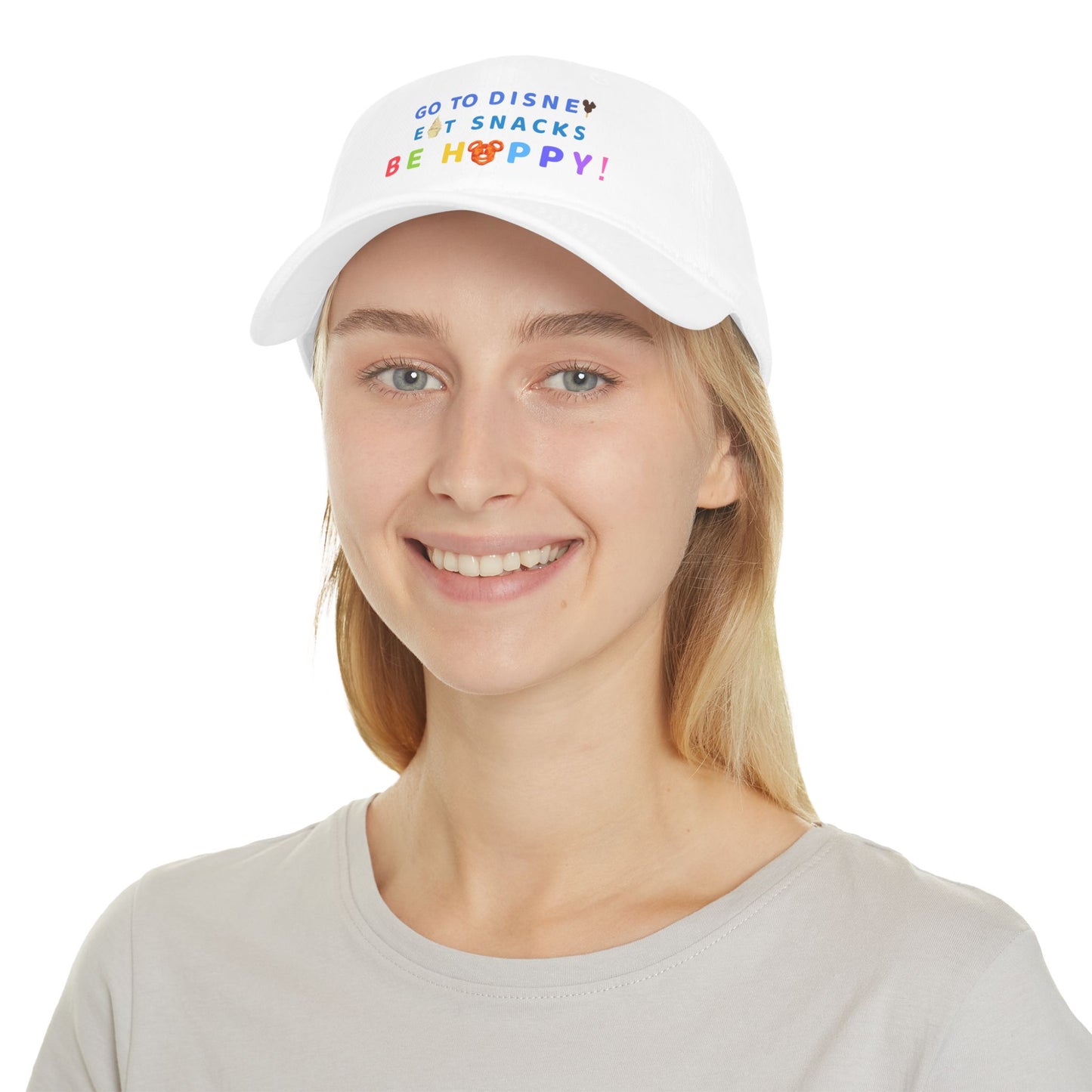 Go to Disney, Eat Snacks, Be Happy - Low Profile Baseball Cap