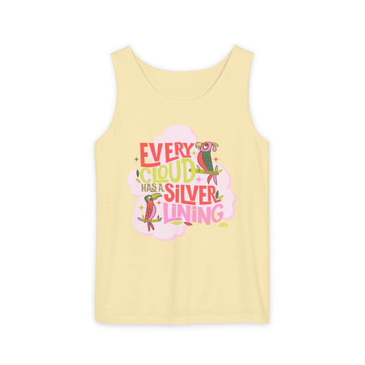LIMITED EDITION Every Cloud Has a Silver Lining - Unisex Garment-Dyed Tank Top