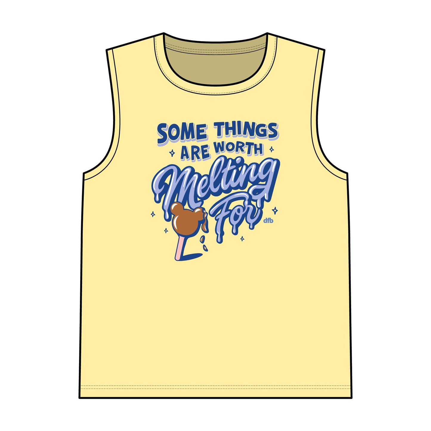 Some Things Are Worth Melting For - Unisex Garment-Dyed Tank Top