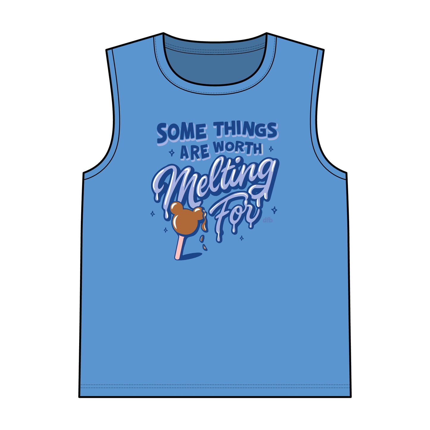 Some Things Are Worth Melting For - Unisex Garment-Dyed Tank Top