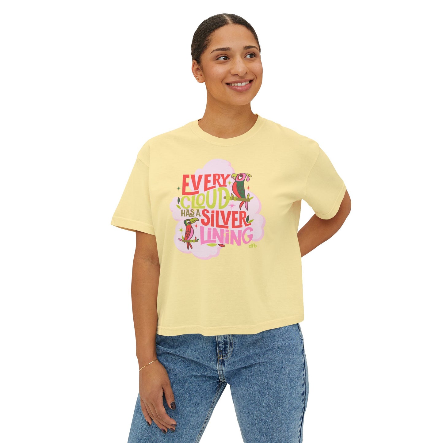 LIMITED EDITION Every Cloud Has a Silver Lining - Women's Boxy Tee