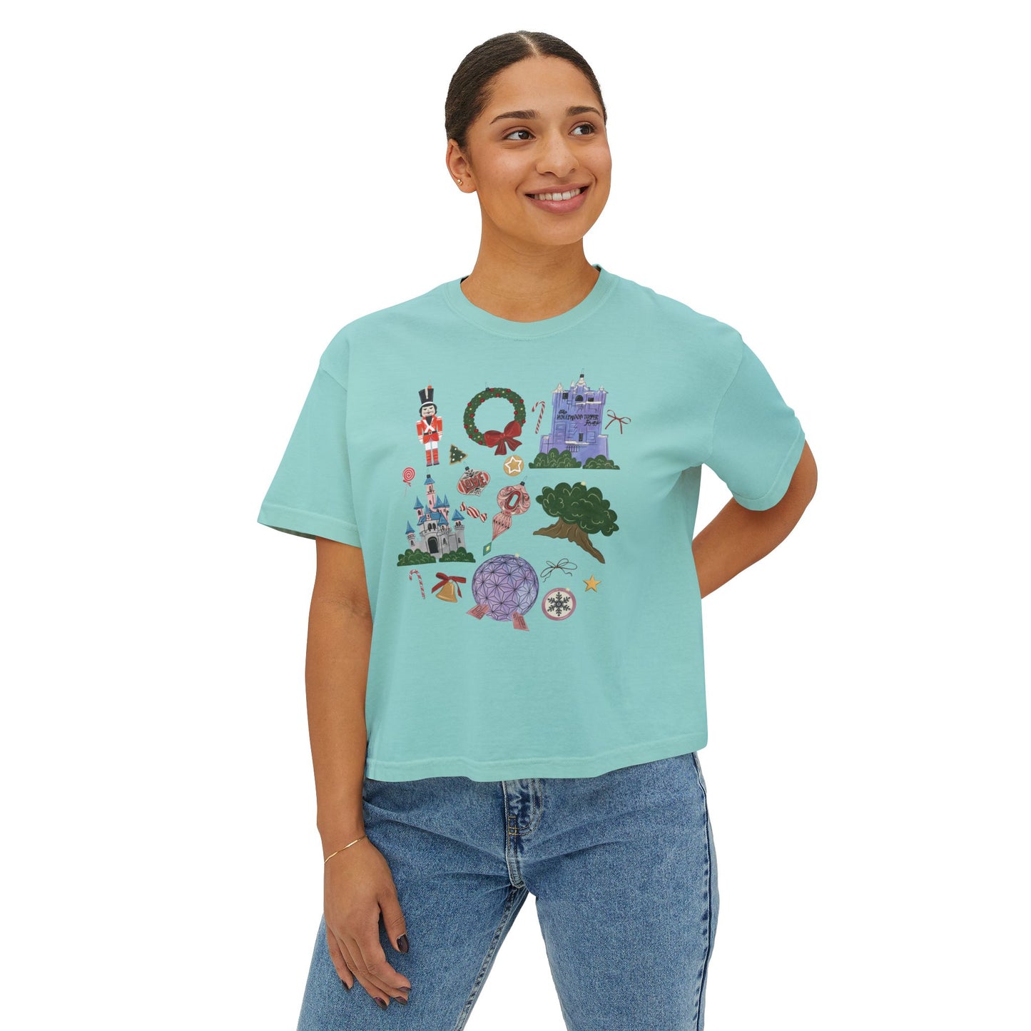 Park Icons Vintage Ornaments - Women's Boxy Tee