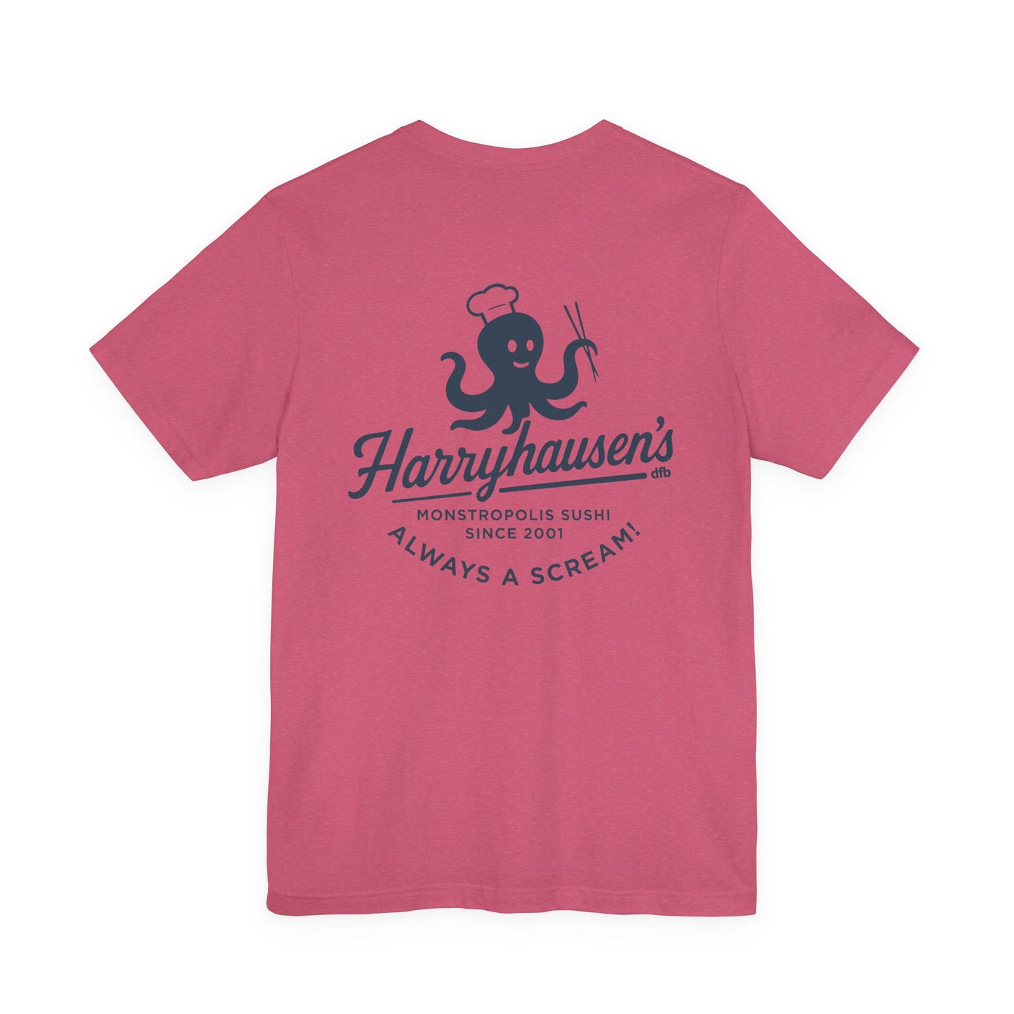Harryhausen's - Front & Back - Adult Tee Shirt