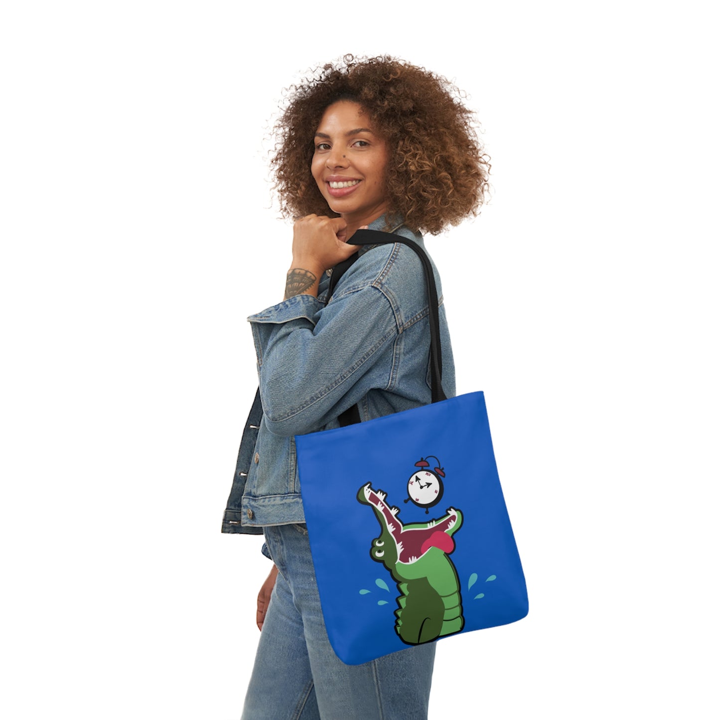 Tick Tock Croc- Canvas Tote Bag