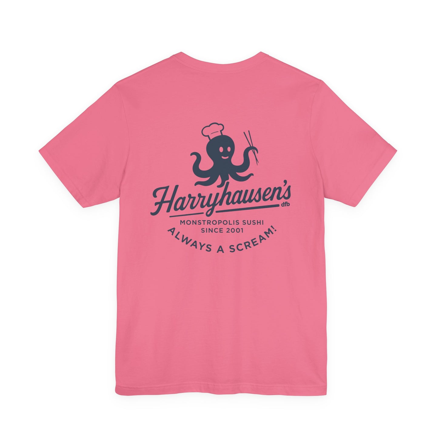 Harryhausen's - Front & Back - Adult Tee Shirt