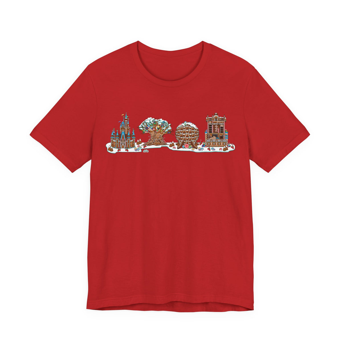 Gingerbread Park Icons - Adult Tee Shirt