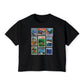 Animal Kingdom Vintage Stamps - Women's Boxy Tee