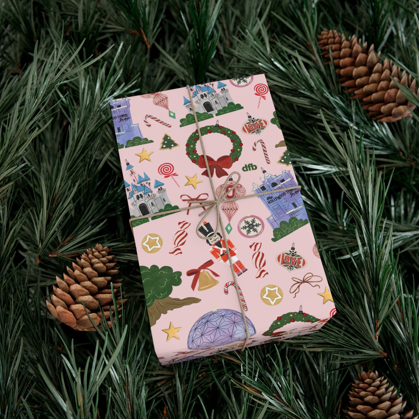 Park Icons Vintage Ornaments - Gift Wrap Papers