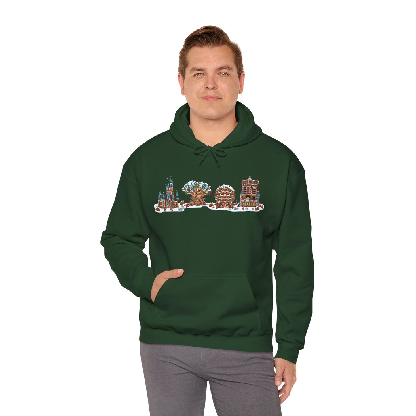 Gingerbread Park Icons - Adult Hoodie Sweatshirt