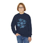 Merry Menagerie Snowflakes - Animal Kingdom Puppets - Youth Crewneck Sweatshirt